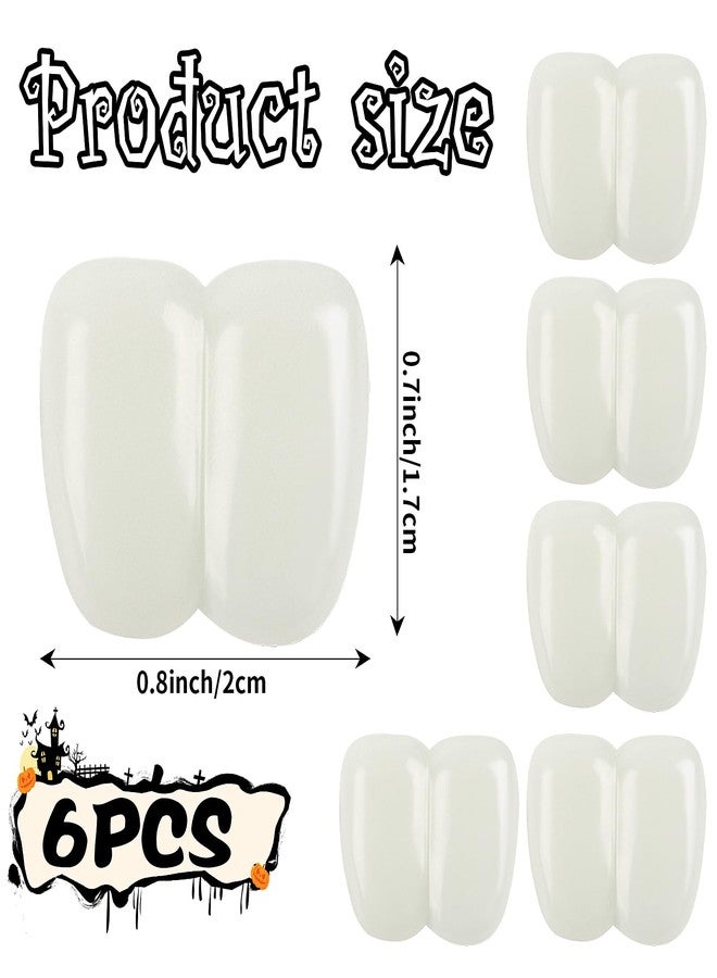 FOIMAS 6pcs Fake Buck Teeth,Halloween Costume Buck Teeth for Witch Clown Bunny Halloween Costume Accessories - Image 3